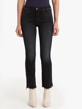 Mother The Rascal Ankle Snippet Jeans in Blackbird Size 27 EUC